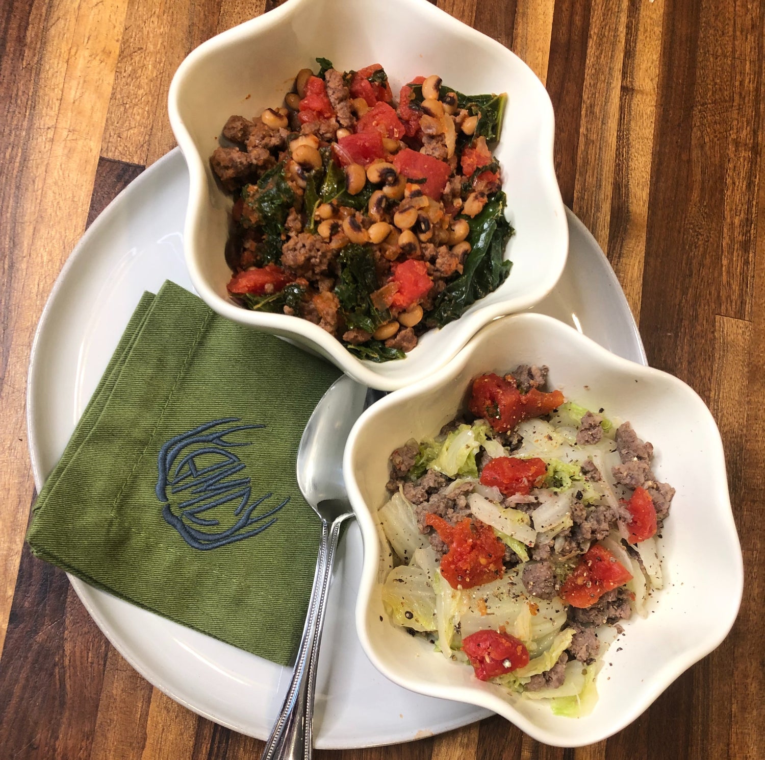 Venison Hoppin’ John and Wild Boar New Year's Cabbage