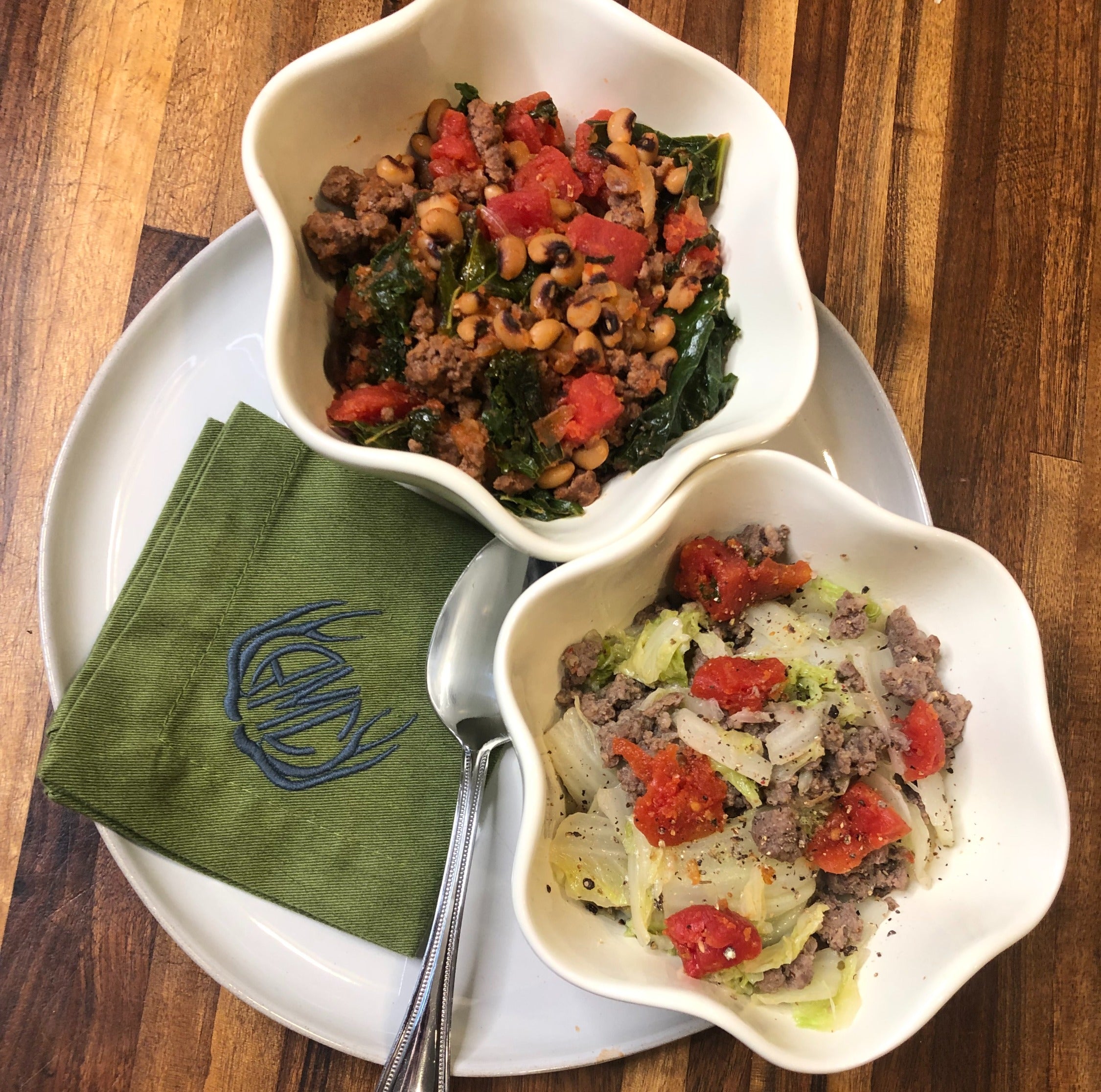 Venison Hoppin’ John and Wild Boar New Year's Cabbage