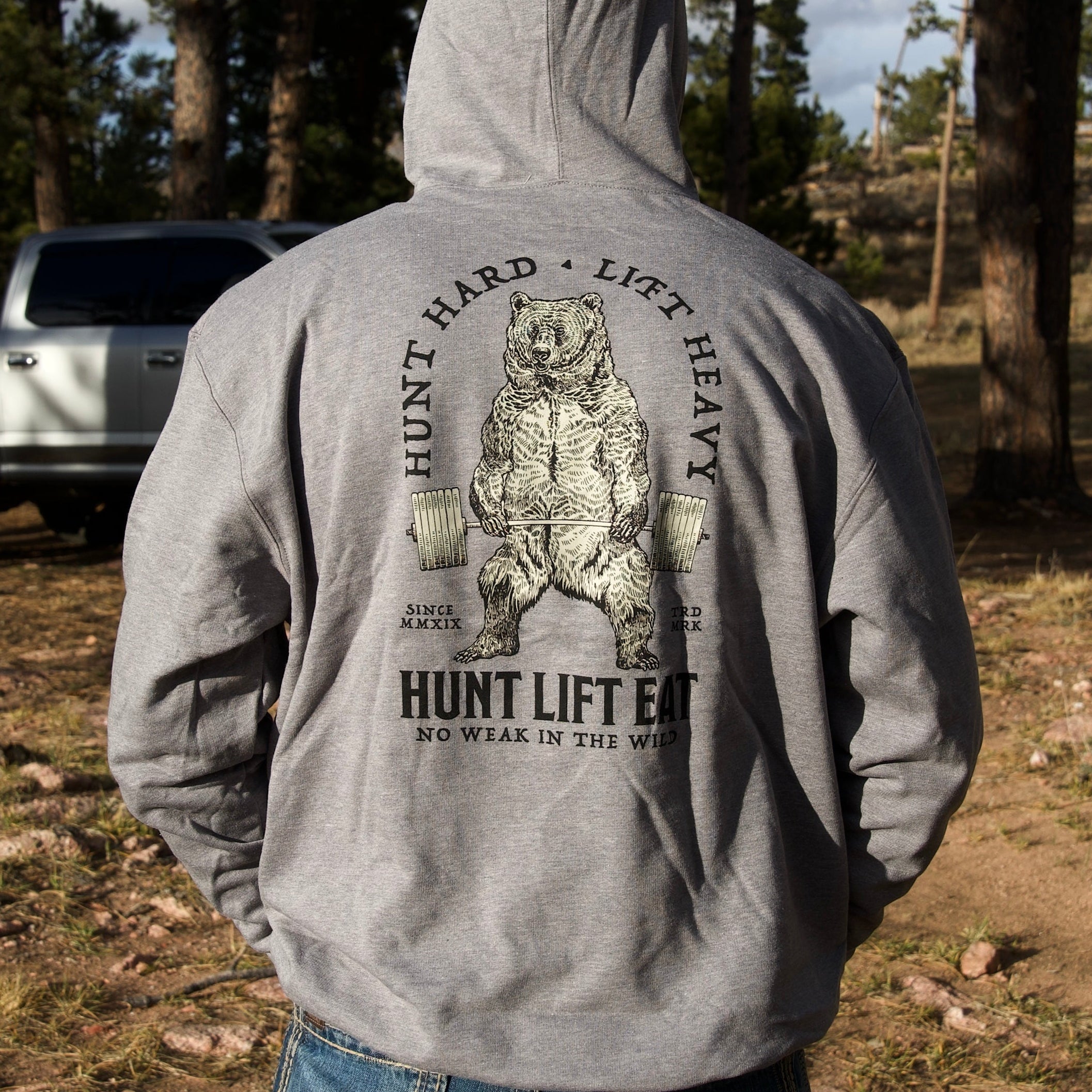 Deadlifting Bear Hoodie