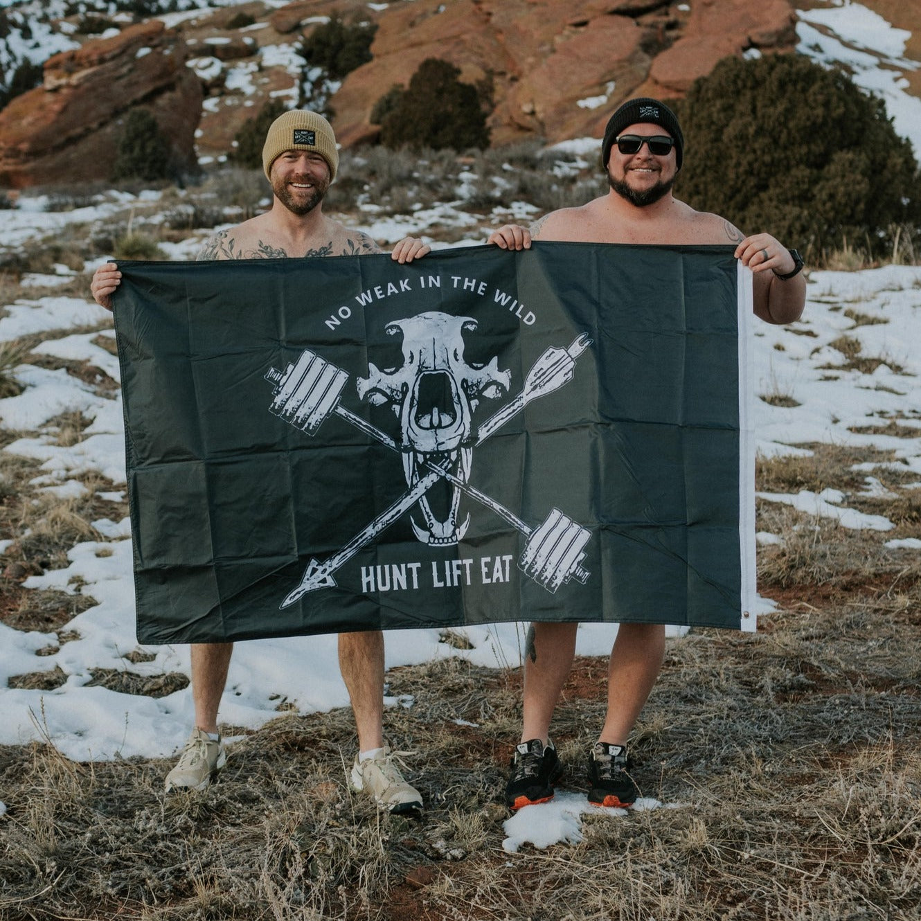 Bear Skull- Flag