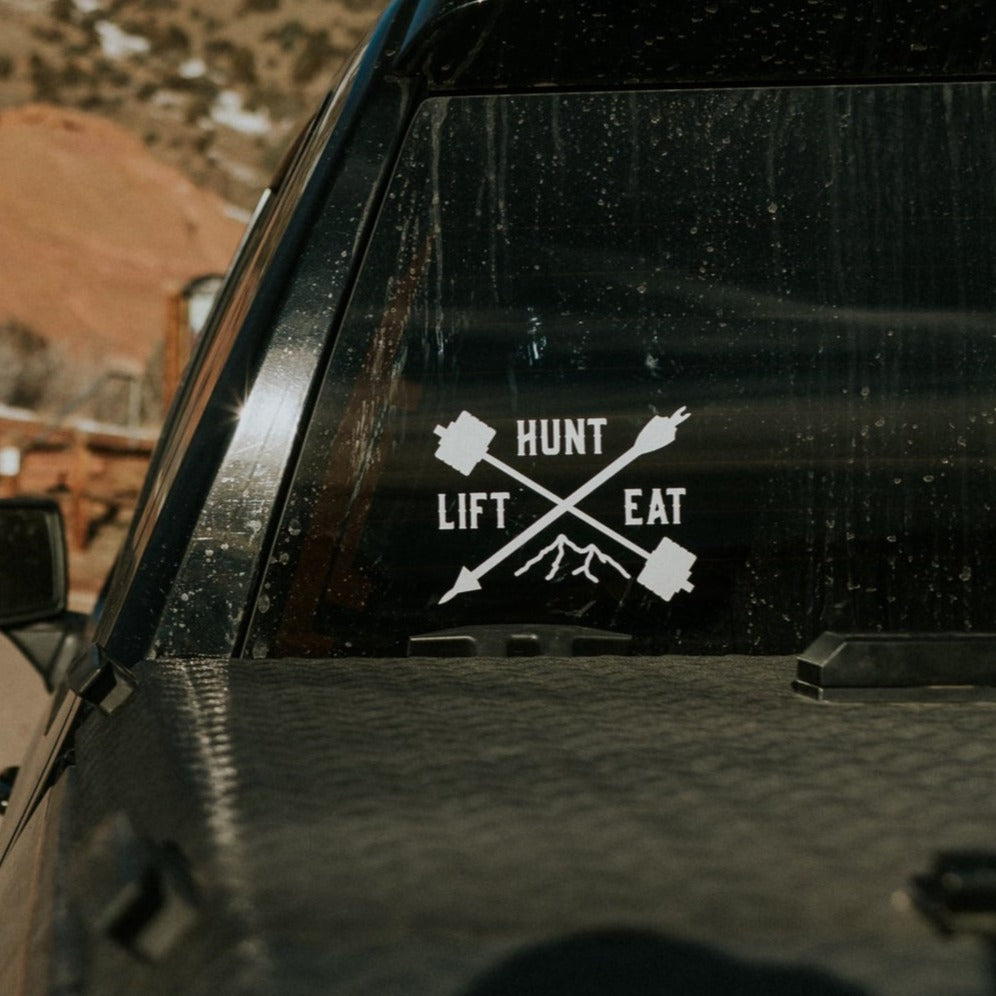 HUNT LIFT EAT- Vinyl Decal