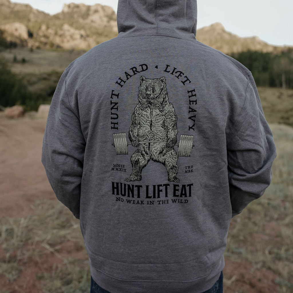 Deadlifting Bear Hoodie