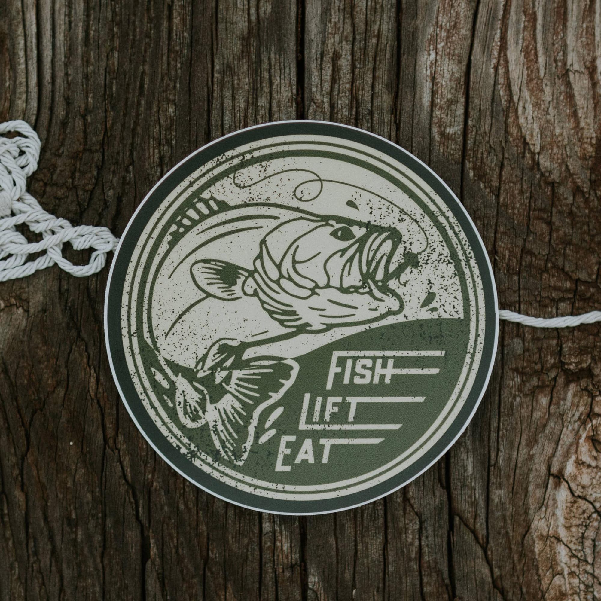 Fish Lift Eat- Sticker