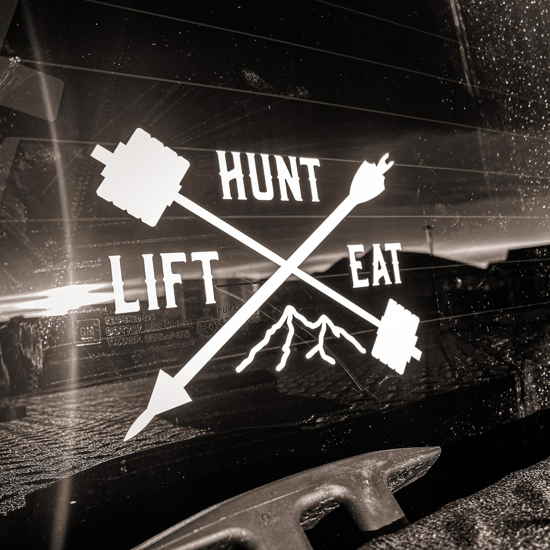 HUNT LIFT EAT Vinyl Decal